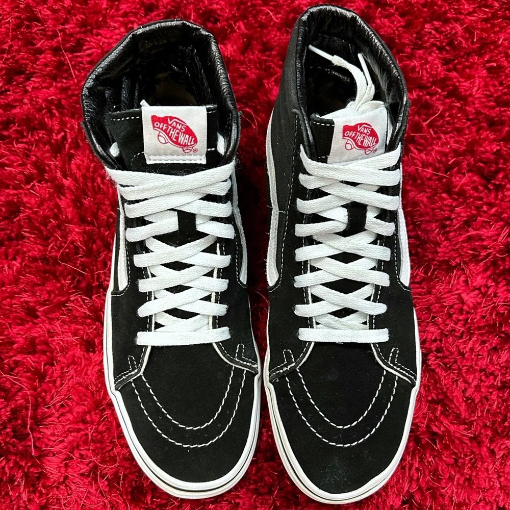 Vans Old Skool Skate Shoes Black Waffle Sole 8.5 Men’s 10 Women’s Classic High - Picture 3 of 5